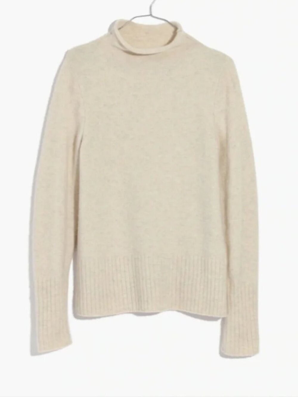 Madewell Inland mockneck turtleneck Alpaca Merino sweater